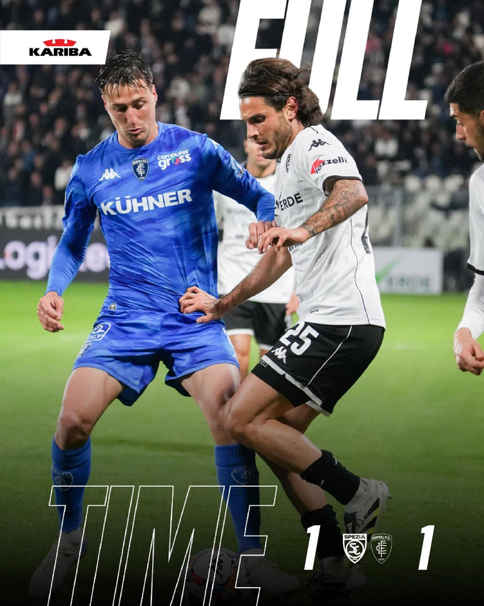 意乙斯佩齐亚1-1恩波利 科莫托替补登场引关注