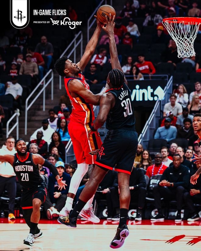 杜兰特关键4分助火箭险胜鹈鹕 墨菲三分绝杀未果